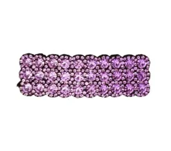 Dansebutikken Gymnastik Hårtilbehør|Hår Accessories-Lilla clic-clac hårspænde med rhinsten