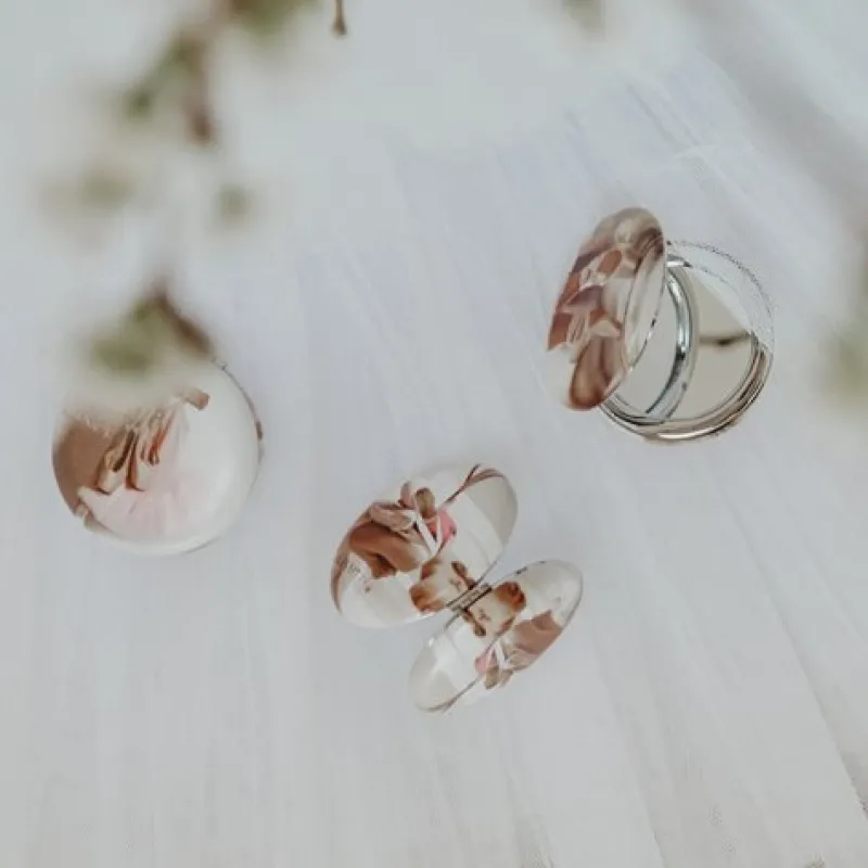 Børn Dansebutikken Balletting Børn-Lille fint spejl med print af tutudanser