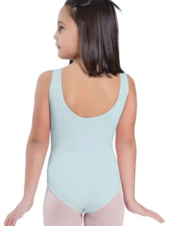 Børn Dansebutikken Dragter Piger|Balletdragter Børn-Lyseblå dragt pige u.ærmer ballet/gymnastik