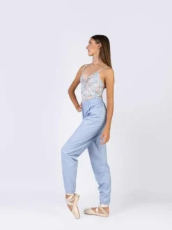 Dame Dansebutikken Underdele Damer|Ballet Underdele Damer-Lyseblå sved bukser til dans og ballet Mara Dancewear