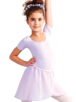 Børn Dansebutikken Underdele Piger|Gymnastikkjole Piger-Lyselilla chiffon skirt piger Capezio