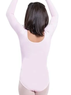 Børn Dansebutikken Dragter Piger|Balletdragter Børn-Lyserød dragt m.langt ærme ballet/gymnastik