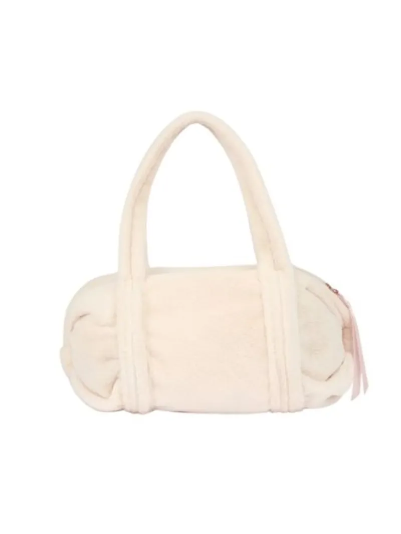 Dansebutikken Andet Til Ballet|Dansetasker-Lyserød plyspels taske fra Repetto