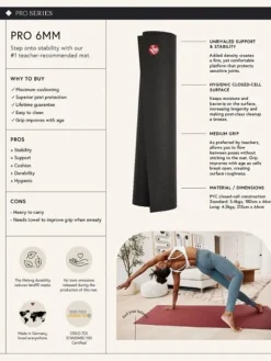 Dansebutikken Måtter Til Yoga-Manduka grå PRO måtte til yoga