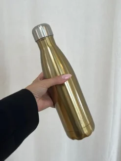 Dansebutikken Andet Til Yoga|Andet Til Gymnastik-Miin drikkeflaske 500ml - guld look