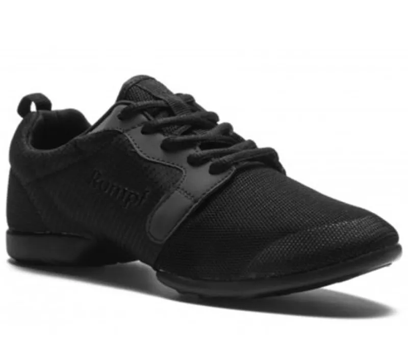 Dame Dansebutikken Sneakers Børn|Salsasko Damer-MOJO sort Rumpf sneaker til alt slags dans