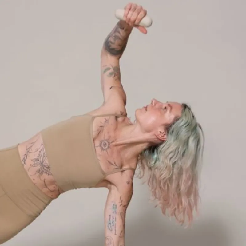 Dansebutikken Andet Til Yoga-Moonchild sandfarvet vægte