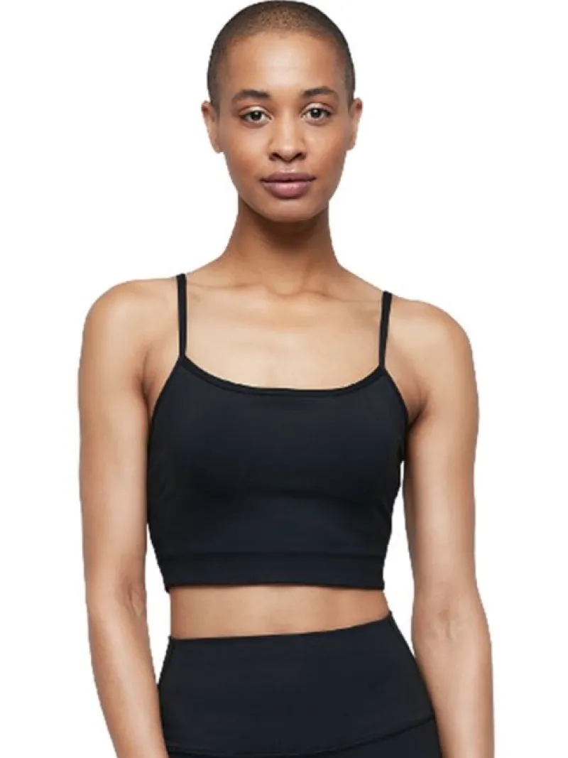 Dansebutikken Pilates Overdele|Yogatoppe-Moonchild sort blød top med puder lunar luxe