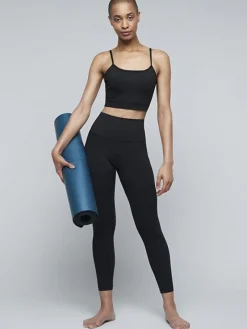 Dansebutikken Pilates Overdele|Yogatoppe-Moonchild sort blød top med puder lunar luxe