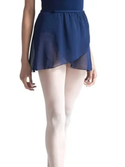 Børn Dansebutikken Gymnastikkjole Piger|Ballet Underdele Børn-Navy chiffon skirt børn Capezio