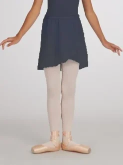 Børn Dansebutikken Gymnastikkjole Piger|Ballet Underdele Børn-Navy chiffon skirt børn Capezio
