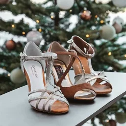 Dame Dansebutikken Salsasko Damer|Tangosko Damer-Nueva Epoca Tessa smuk brun dansesko