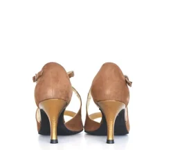 Dame Dansebutikken Salsasko Damer|Tangosko Damer-Nueva Epoca Tessa smuk brun dansesko