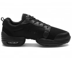 Dame Dansebutikken Salsasko Damer|Swingsko Damer-PEBBLE Rumpf dansesneaker sort mesh