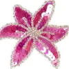 Dansebutikken Rhinsten/smykker|Gymnastik Hårtilbehør-Pink/sølv paliet stjerne hårclips