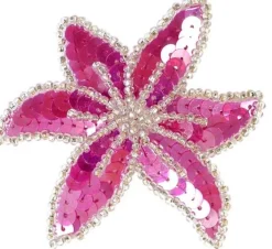 Dansebutikken Rhinsten/smykker|Gymnastik Hårtilbehør-Pink/sølv paliet stjerne hårclips