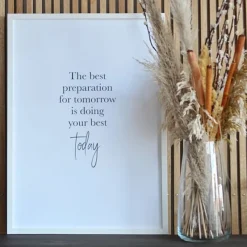 Dansebutikken Andet Til Yoga|Andet Til Ballet-Plakat med citat - today