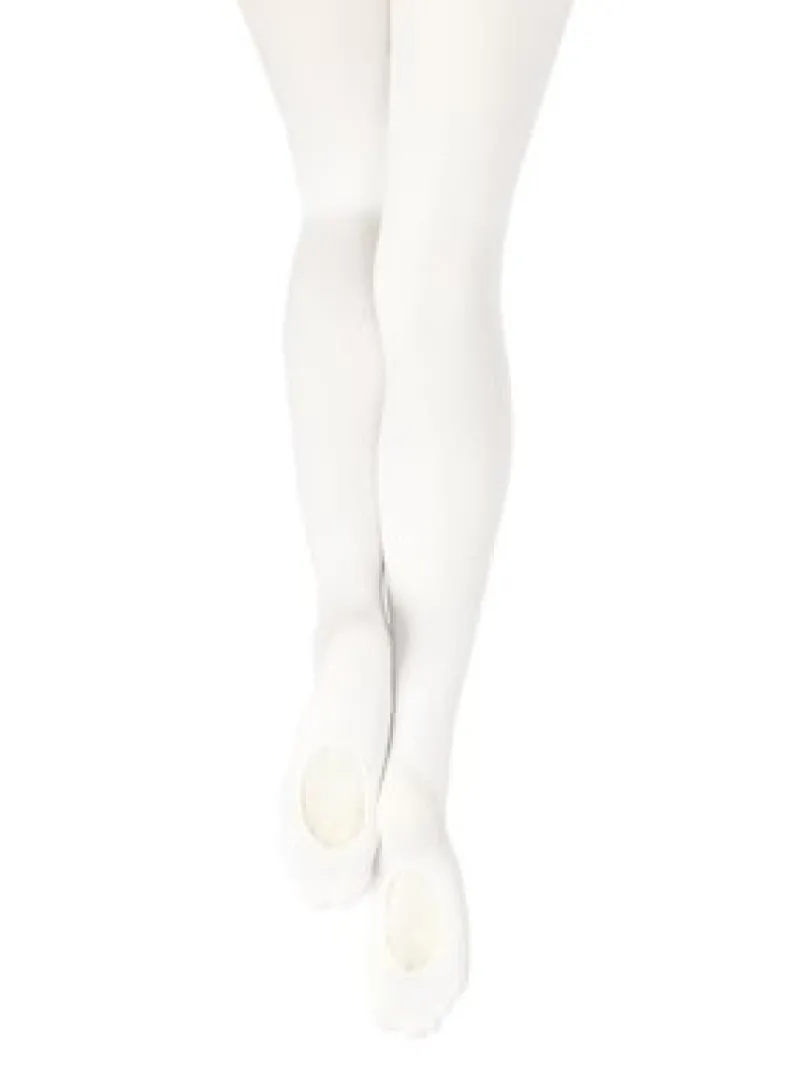 Dame Dansebutikken Strømpebukser Til Ballet|Ballet Trikot Børn-Pridance hvid ballet trikot m. hul - 3 PAR DKK 220