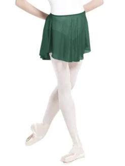 Børn Dansebutikken Ballet Underdele Børn-Pull-on skørt i mørkegrøn til børn fra WearMoi