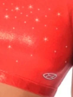 Dansebutikken Overdele Piger|Toppe Til Disco-Rød blank kort gymnastiktop piger The zone