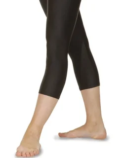 Dame Dansebutikken Underdele Damer|Danseunderdele Damer-Roch valley knælange sorte leggings til damer