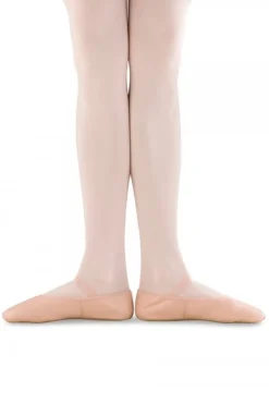 Dansebutikken Balletsko Bløde-Rosa balletsko/springsko i skind m.fuldsål Bloch