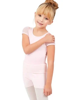 Børn Dansebutikken Ballet Underdele Børn-Rosa bløde strik shorts til piger Capezio