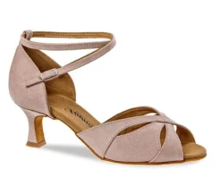 Dame Dansebutikken Salsasko Damer|Tangosko Damer-Rosa flot dansesko til damer med 5 cm hæl