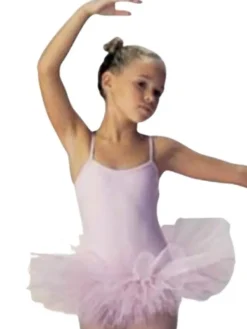 Børn Dansebutikken Balletkjole Piger-Rosa tutudragt Seré med 4 lag tyl