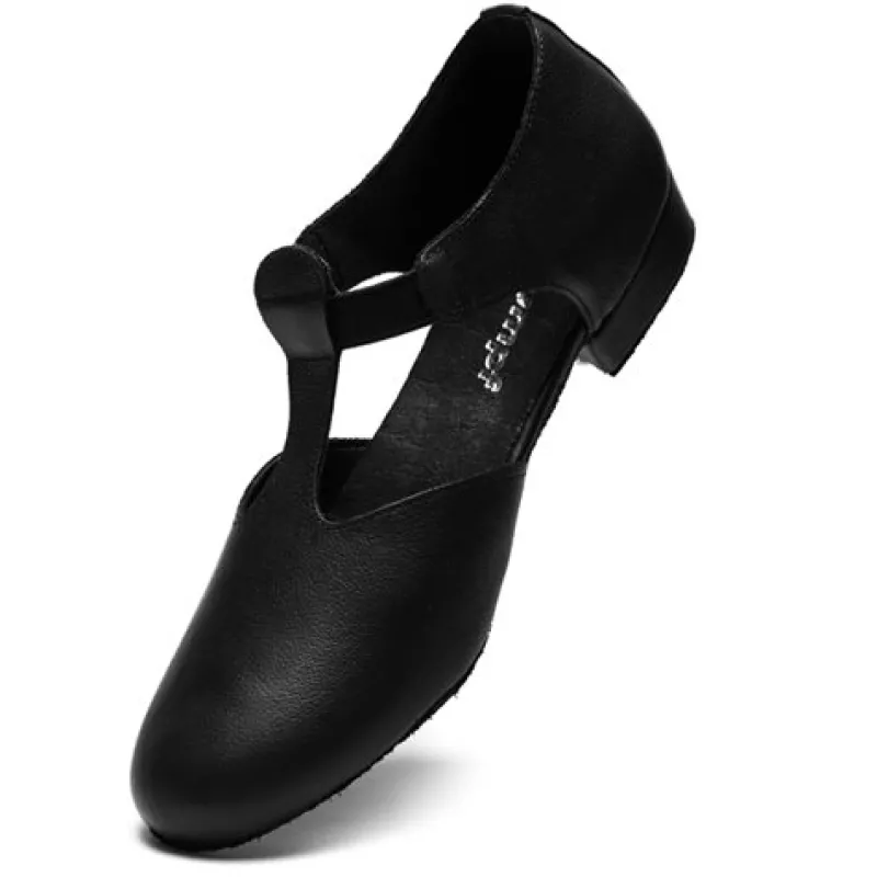 Dame Dansebutikken Orgelsko Damer|Folkedansesko Damer-Rumpf dansesko/træningssko m.T-rem - 1312