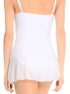 Dame Dansebutikken Skørter Til Skøjteløb|Underdele Damer-Seré hvidt pull on skørt i stretch mesh