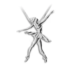 Børn Dansebutikken Andet Til Ballet|Balletting Børn-Sølv halskæde balletdanser tutu allonge Mikelart