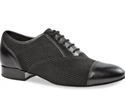 Dansebutikken Tangosko Herrer|Salsasko Herrer-Smart dansesko til herrer med nålestriber