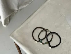 Dansebutikken Andet Til Yoga|Velvære-SOÏ armbånd 4mm - blackstone