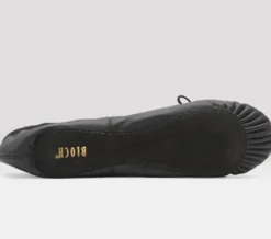 Dansebutikken Balletsko Bløde-Sort balletsko/springsko skind m. fuldsål Bloch