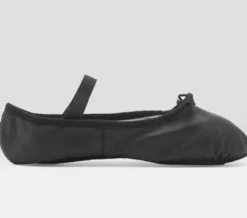 Dansebutikken Balletsko Bløde-Sort balletsko/springsko skind m. fuldsål Bloch