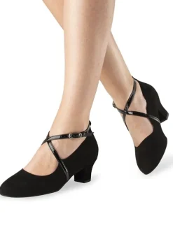 Dame Dansebutikken Standardsko Damer|Social Dansesko-Sort dansesko Tabea med aftagelig sål Werner Kern