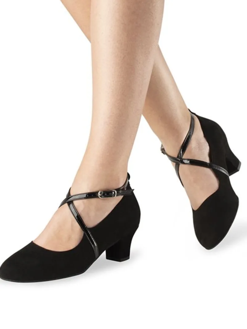 Dame Dansebutikken Standardsko Damer|Social Dansesko-Sort dansesko Tabea med aftagelig sål Werner Kern