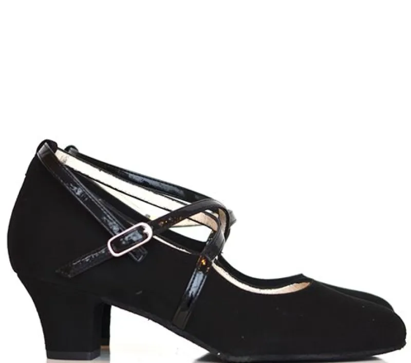 Dame Dansebutikken Standardsko Damer|Social Dansesko-Sort dansesko Tabea med aftagelig sål Werner Kern
