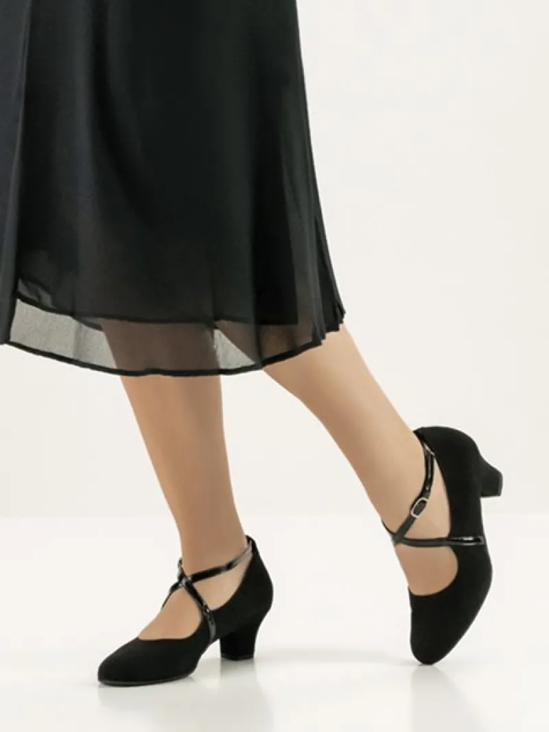 Dame Dansebutikken Standardsko Damer|Social Dansesko-Sort dansesko Tabea med aftagelig sål Werner Kern