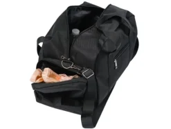 Dansebutikken Andet Til Ballet|Dansetasker-Sort dansetaske med grå DANCE logo