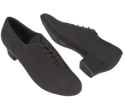 Dame Dansebutikken Salsasko Damer|Tangosko Damer-Sort dansetræningssko fra Diamant i microfiber til damer