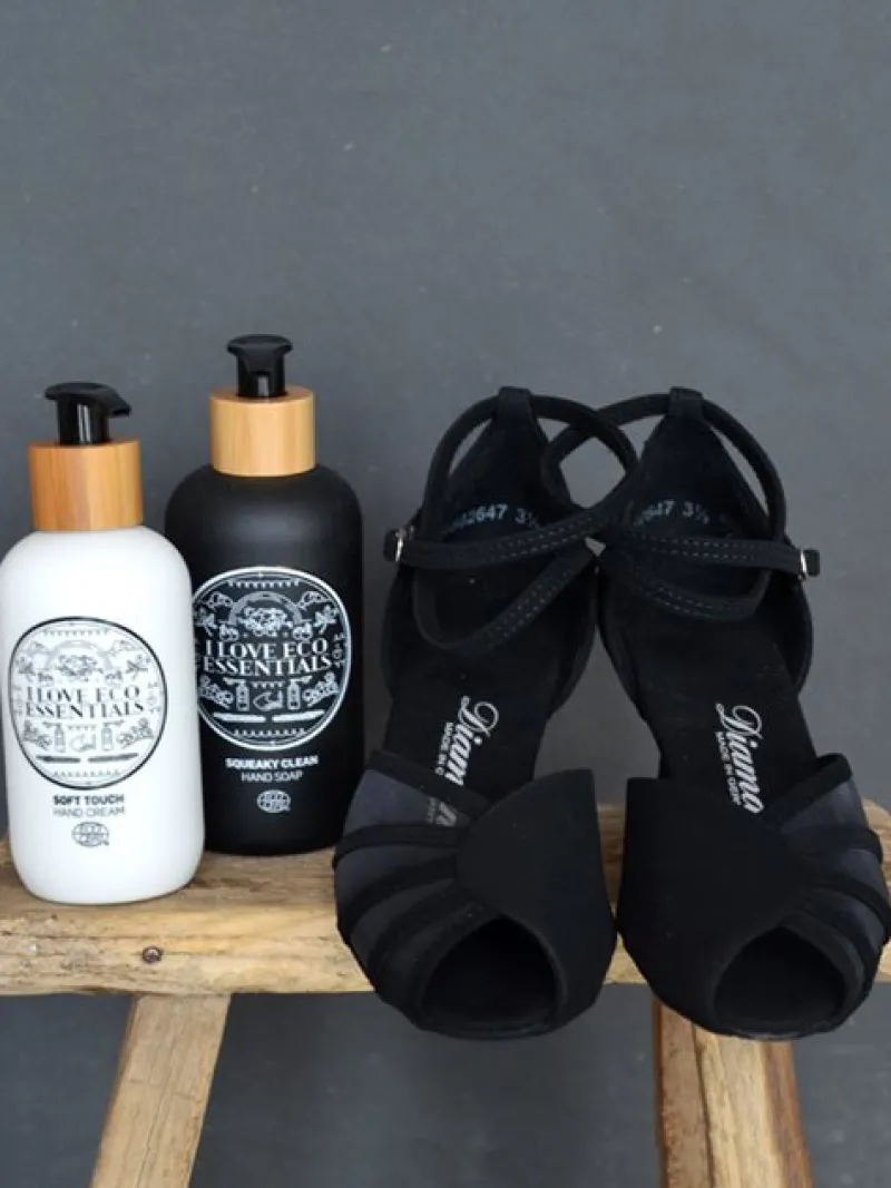 Dame Dansebutikken Salsasko Damer|Tangosko Damer-Sort flot dansesko til tango/salsa/latin