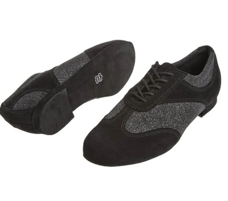 Dame Dansebutikken Linedance Sko Damer|Træningssko Damer-Sort flot lav dansesko til damer