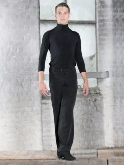 Dansebutikken Dansetøj Herrer-Sort herre dansebuks med vidde i benene - Ready4dance