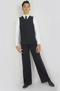 Dansebutikken Dansetøj Herrer-Sort lang vest til herrer - Ready4dance