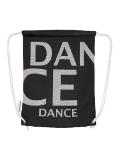 Dansebutikken Andet Til Gymnastik-Sort rygsæk med Dance skrift