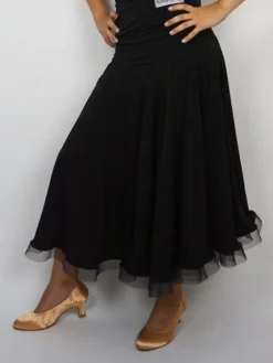 Dame Dansebutikken Danseunderdele Damer-Sort standard nederdel til damer - Ready4dance