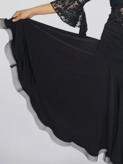 Dame Dansebutikken Danseunderdele Damer-Sort standard nederdel til damer - Ready4dance