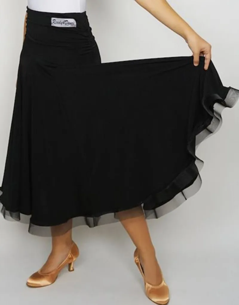 Dame Dansebutikken Danseunderdele Damer-Sort standard nederdel til damer - Ready4dance